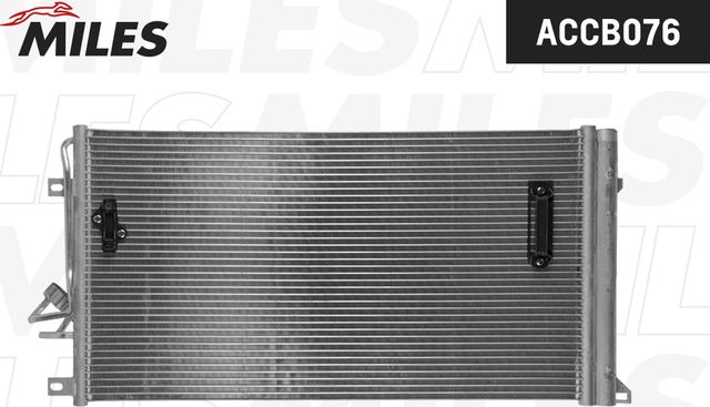Радиатор кондиционера (конденсатор) Miles (алюминий) для Volkswagen Touareg I 2002-2010. Артикул ACCB076