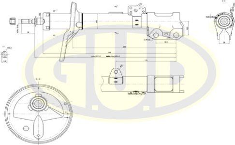Амортизатор G.U.D.. Артикул GSA335040