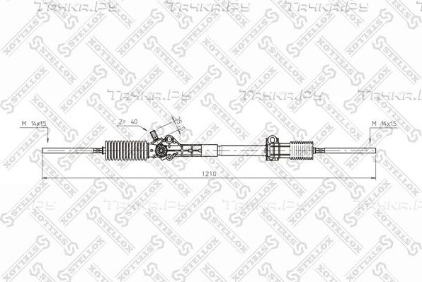 Рулевая рейка Stellox. Артикул 00-35006-SX