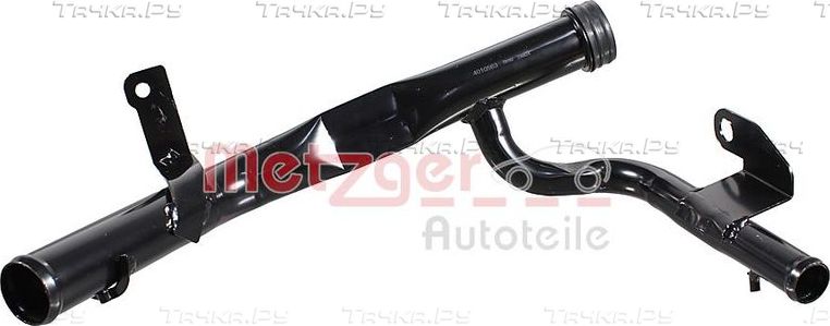 Патрубок радиатора (системы охлаждения) Metzger (Металл). Артикул 4010563