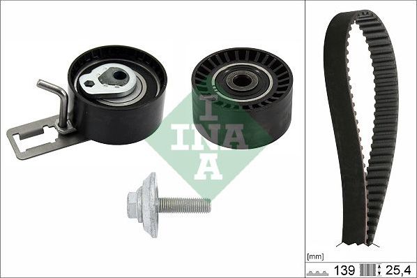 Ремень ГРМ с роликами (комплект) Ina для Peugeot 2008 I 2013-2026. Артикул 530 0577 10