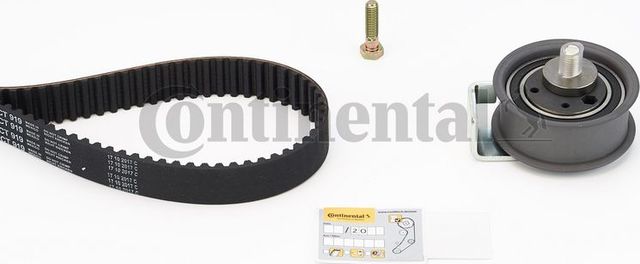 Ремень ГРМ с роликами (комплект) ContiTech для Audi A4 I (B5) 1994-2001. Артикул CT919K2