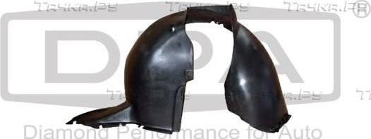 Подкрылок DPA передний правый для Volkswagen Caddy III 2004-2015. Артикул 88051525402