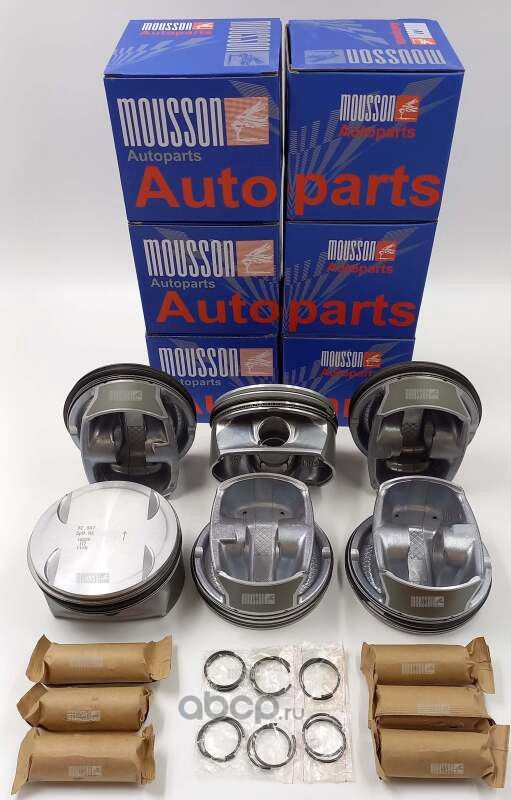 Поршень кольца комплект Benz M272.965 на 1 цилиндр (Mousson). Артикул SPRM272965STD