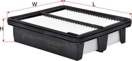 Воздушный фильтр Sakura для Honda Fit II 2011-2014. Артикул A-16930