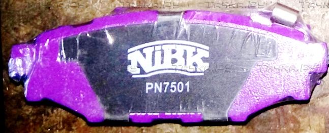 Тормозные колодки NiBK задние для Subaru Impreza III 2008-2014. Артикул PN7501