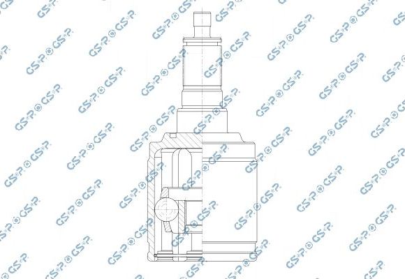 Шрус внутренний (граната) GSP для Land Rover Range Rover Evoque I 2011-2019. Артикул 602281