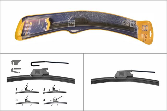 Щетка стеклоочистителя (дворник) HOLA. Артикул HF18