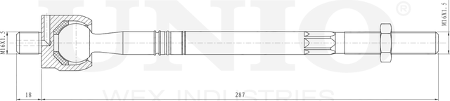 Тяга рулевая (Unio). Артикул SSP-30024