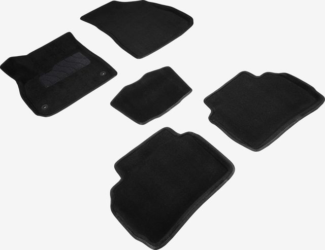 Коврики Seintex 3D ворсовые для салона Chevrolet Malibu 2011-2026 ЧЕРНЫЕ. Артикул 89348