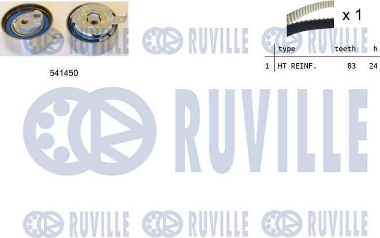 Ремень ГРМ с роликами (комплект) Ruville. Артикул 550324