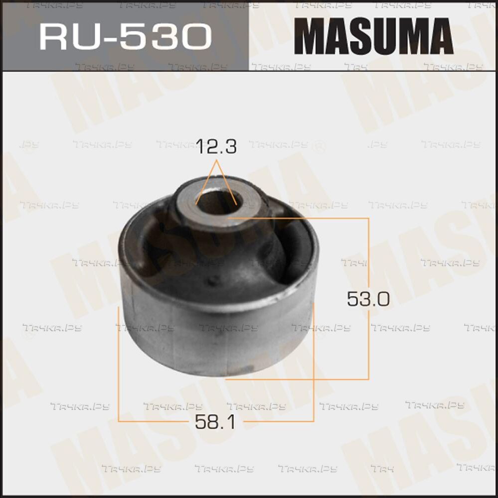 Сайлентблок переднего рычага подвески Masuma правый/левый нижний для Nissan X-Trail T32 2014-2026. Артикул RU-530