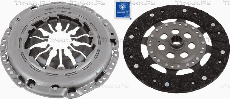 Сцепление (комплект) SACHS для Nissan Qashqai II 2013-2026. Артикул 3000 951 607