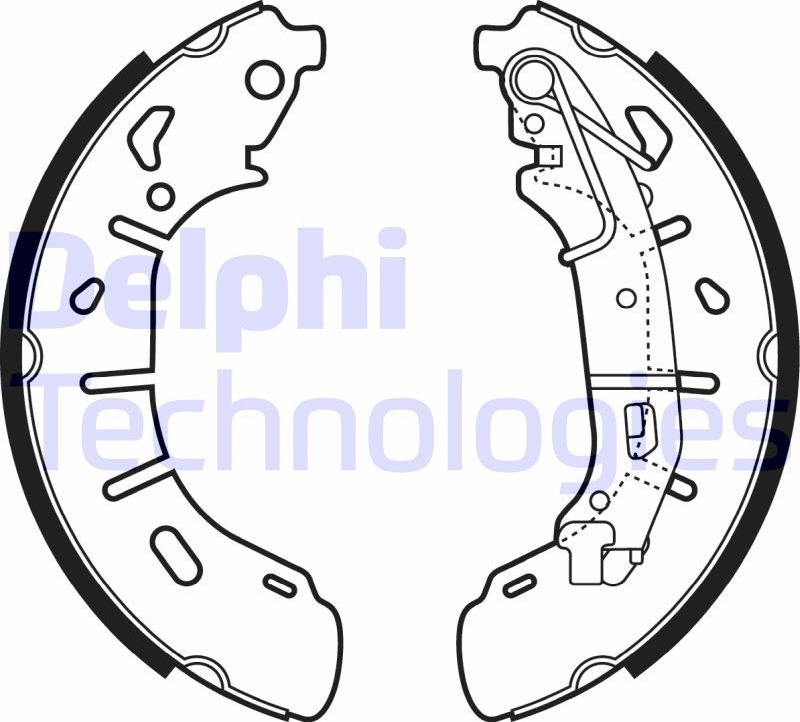 Тормозные колодки Delphi. Артикул LS2050