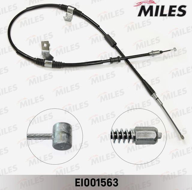 Трос ручника (тросик ручного тормоза) Miles задний правый/левый для Daewoo Gentra II 2013-2015. Артикул EI001563
