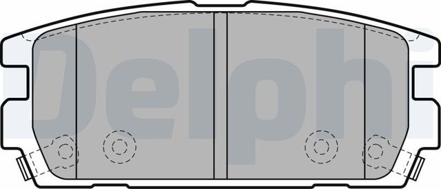 Тормозные колодки Delphi (Low-Metallic). Артикул LP1930