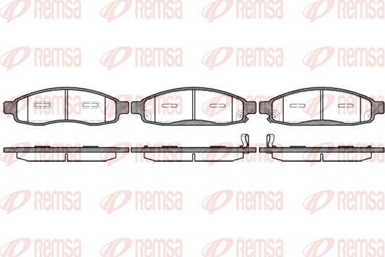 Тормозные колодки Remsa. Артикул 1094.12
