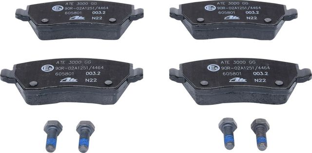 Тормозные колодки ATE передние для Renault ZOE I 2012-2019. Артикул 13.0460-5801.2