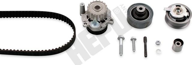Помпа (водяной насос) с комплектом ремня ГРМ Hepu для Audi A3 I (8L) 1997-2001. Артикул PK05492