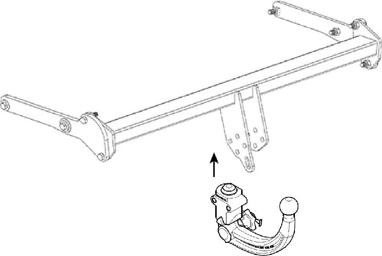 Фаркоп Westfalia для Ford Kuga III (вкл. Plugin Hybrid, вкл. AdBlue) 2019-2026. Быстросъемный крюк. Артикул 307644600001