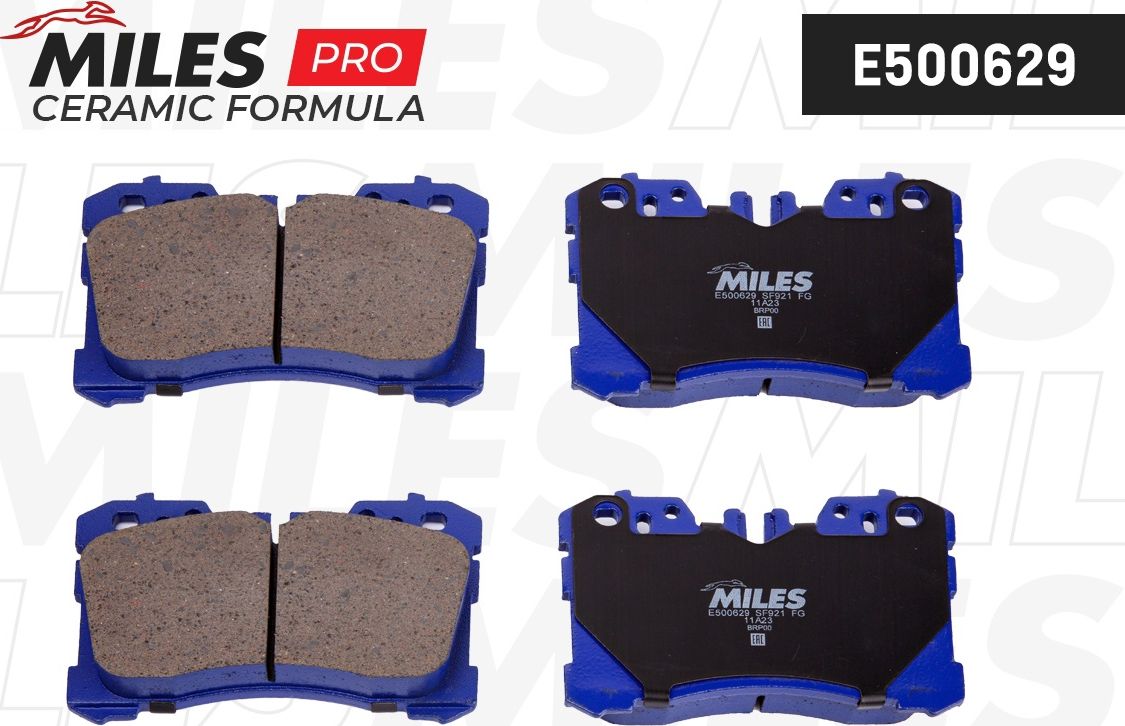 Тормозные колодки Miles (Керамика). Артикул E500629