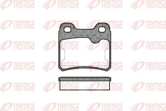 Тормозные колодки Remsa. Артикул 0282.10