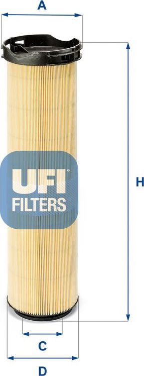 Воздушный фильтр UFI. Артикул 27.586.00