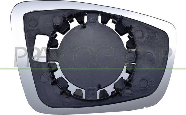 Зеркальное стекло бокового зеркала Prasco левое для SEAT Mii 2011-2019. Артикул VG2017504