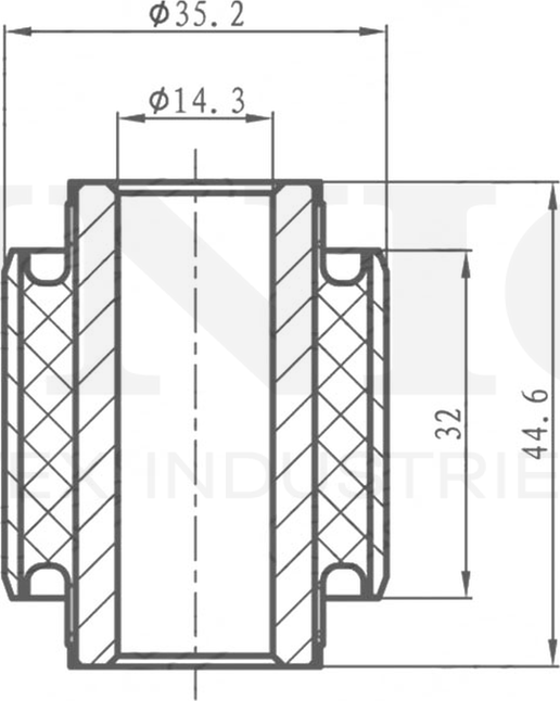 Сайлентблок реактивной тяги (Unio). Артикул RMP-20300