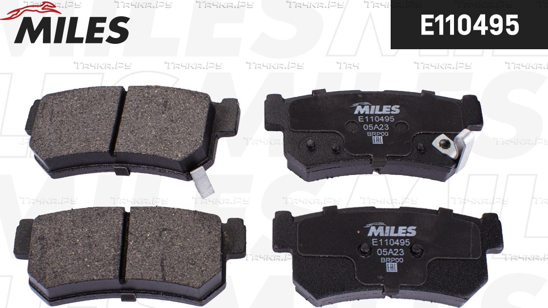 Тормозные колодки Miles задние для Daewoo Musso 2000-2003. Артикул E110495