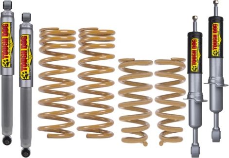 Лифт-комплект Tough Dog усиленной подвески для Toyota Land Cruiser Prado 90 1996-2002, нагрузка - 300 кг постоянно. Артикул TD-PR95-LVFC