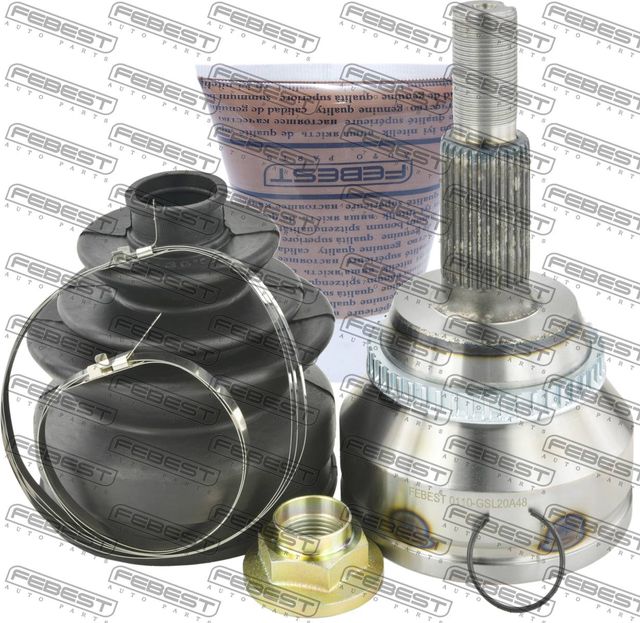 Шрус наружный (граната) Febest передний для Toyota Sienna II 2003-2006. Артикул 0110-GSL20A48