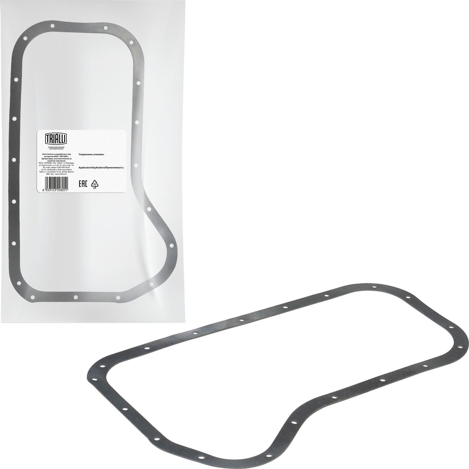 Прокладка маслянного поддона двигателя Trialli. Артикул GZ 101 0410