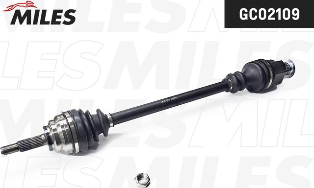 Полуось (привод в сборе, приводной вал) Miles передняя правая для Renault Laguna I 1997-2001. Артикул GC02109