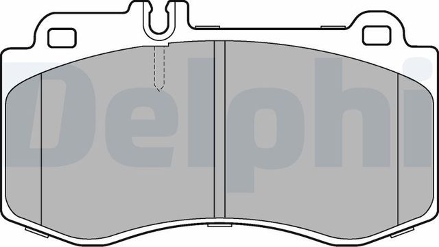 Тормозные колодки Delphi (Low-Metallic). Артикул LP2304