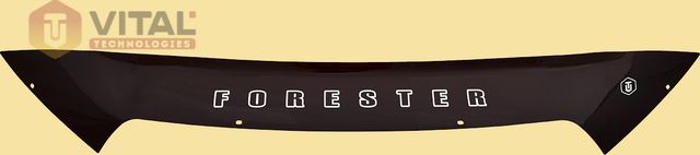 Дефлектор VT52 для капота (короткий) Subaru Forester IV 2012-2026. Артикул SB17VT