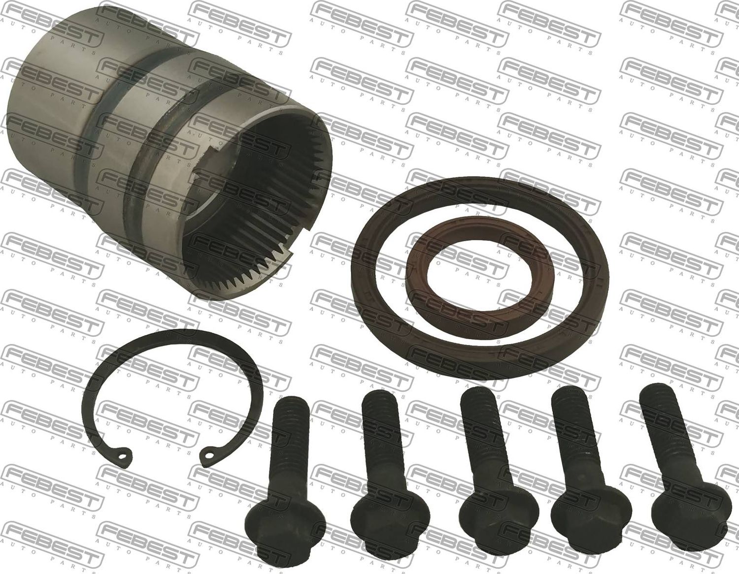 Полуось (привод в сборе, приводной вал) Febest. Артикул 2712-XC90B5-KIT