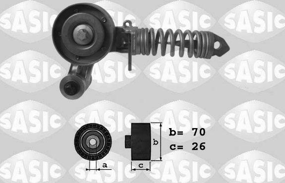 Натяжной ролик (натяжитель) приводного клинового зубчатого ремня Sasic. Артикул 1626147