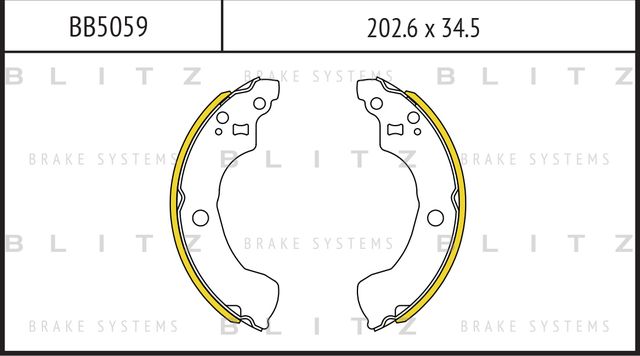 Колодки тормозные NISSAN ALMERA 00- задн. (Blitz). Артикул BB5059