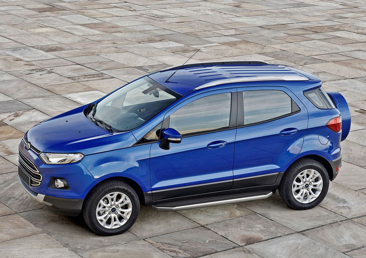 Пороги алюминиевые Rival Premium для Ford Ecosport 2014-2018 2017-2026. Артикул A160ALP.1806.1