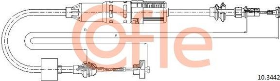 Трос сцепления Cofle для Volkswagen Polo III 1994-2001. Артикул 92.10.3442
