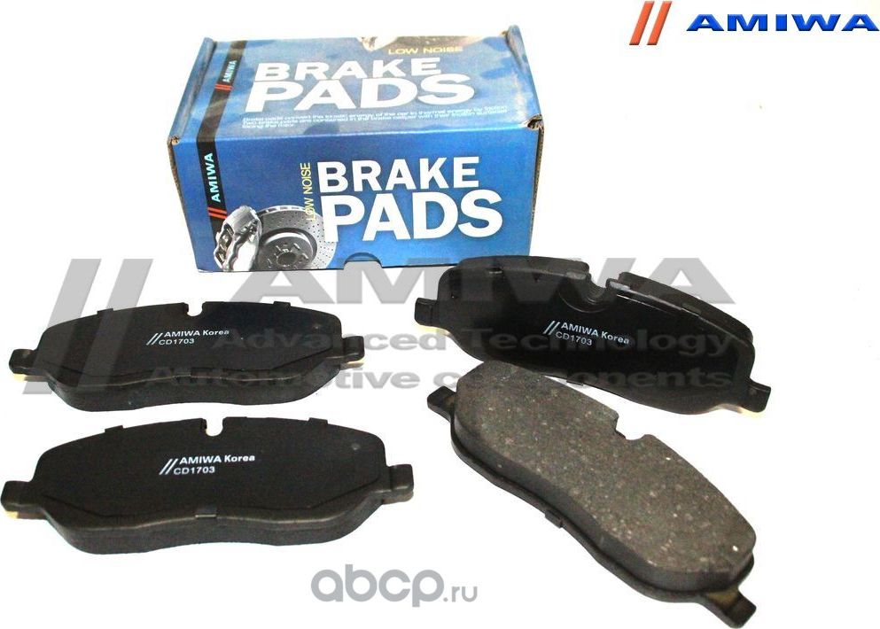 Колодки тормозные передние (Amiwa). Артикул CD1703