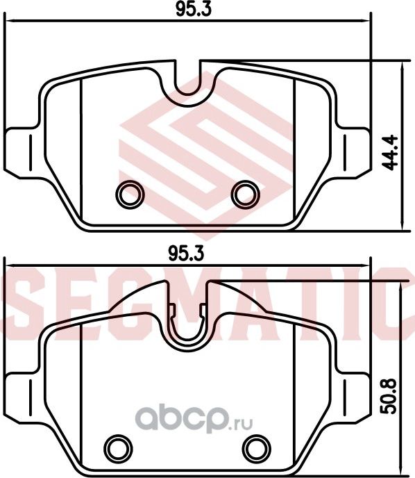 Колодки тормозные (Segmatic). Артикул SGBP2728