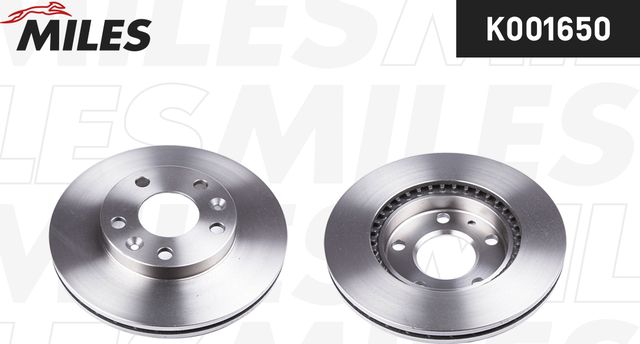 Тормозной диск Miles передний для Renault Megane IV 2015-2026. Артикул K001650