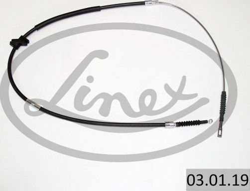 Трос ручника (тросик ручного тормоза) Linex передний правый/левый для Audi A6 I (C4) 1994-1997. Артикул 03.01.19