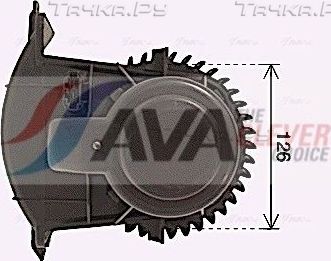 Вентилятор, мотор печки (отопителя) салона AVA для Volkswagen Multivan T5 2003-2015. Артикул VN8411