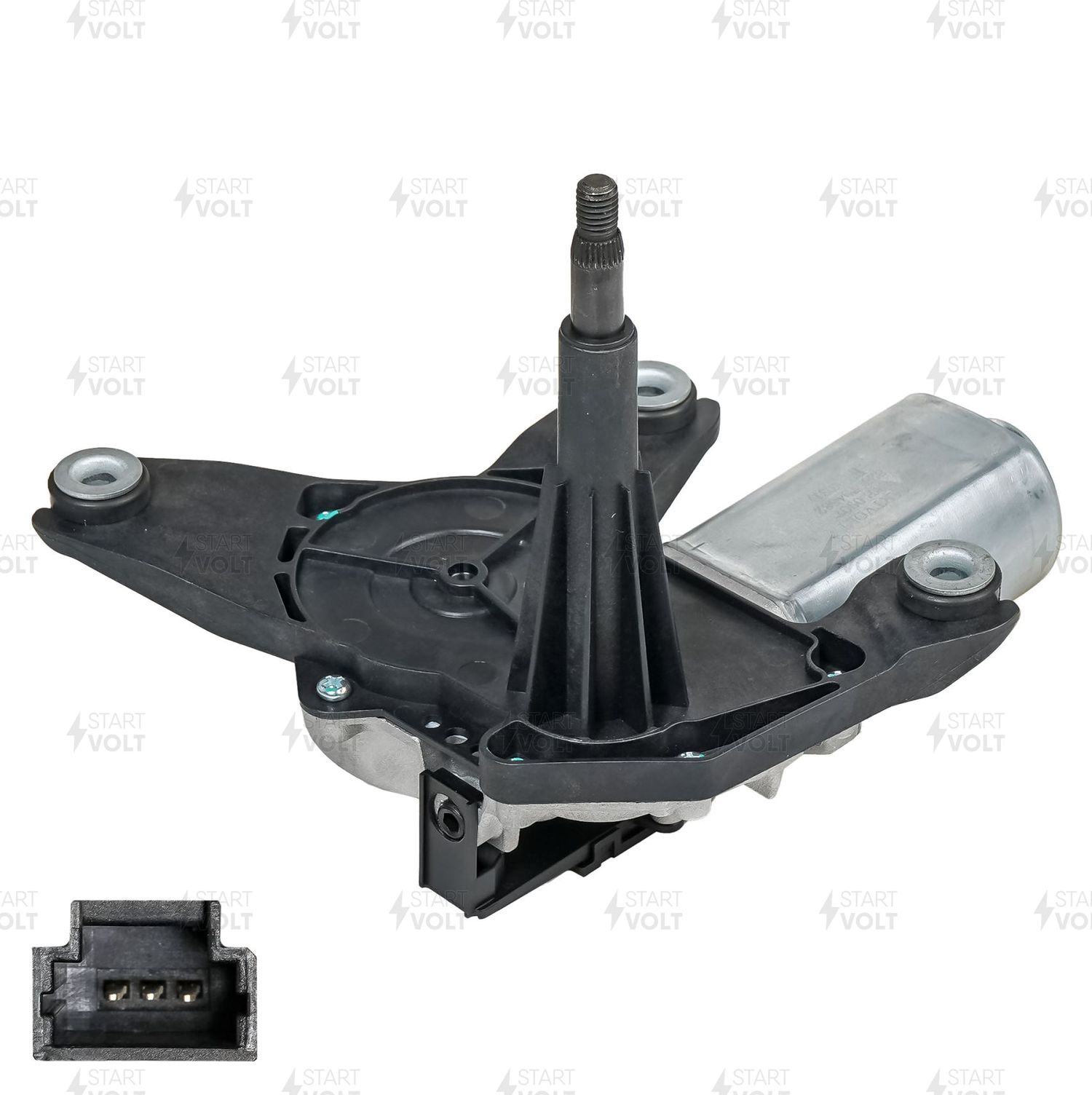 Мотор стеклоочистителя (моторчик дворников) StartVOLT. Артикул VWB 0907