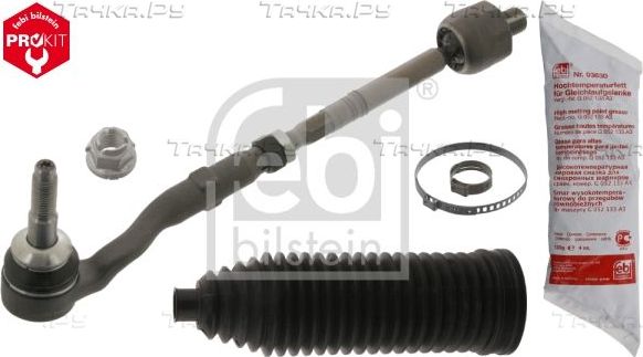 Рулевая тяга поперечная Febi Bilstein ProKit левая для BMW 5 VI (F10/F11/F07) 2009-2017. Артикул 40091