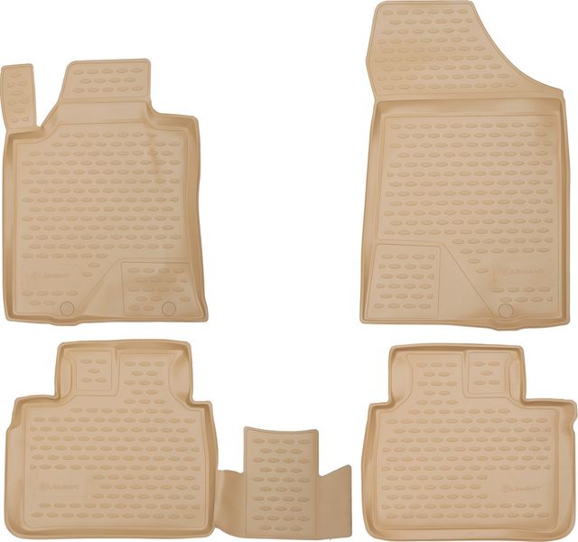 Коврики Element для салона Nissan Teana J33 2014-2026. БЕЖЕВЫЕ. Артикул CARNIS00042kb