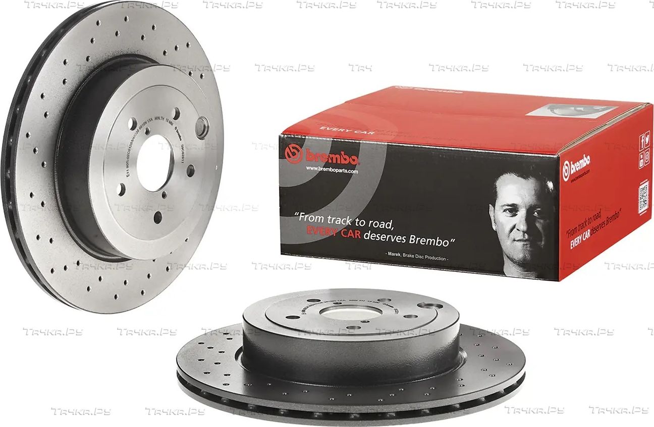 Тормозной диск Brembo PRIME LINE - UV Coated задний для Subaru WRX I 2017-2026. Артикул 09.C829.11